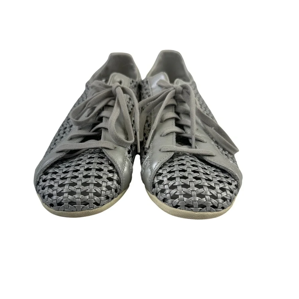 Adidas Originals Stan Smith Lo Pro Shoes Sneaker Woven Silver Metallic Womens 10